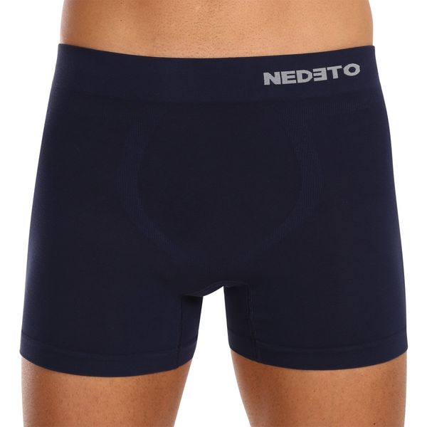 Nedeto Men's boxers Nedeto seamless bamboo blue