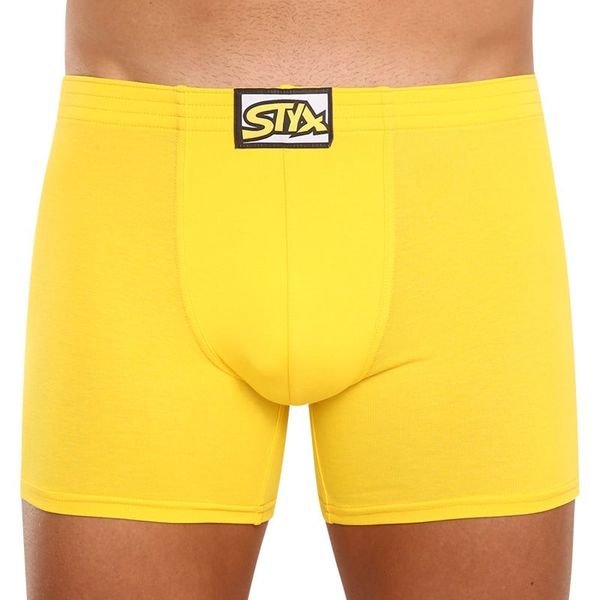 STYX Men's boxers Styx long classic rubber yellow