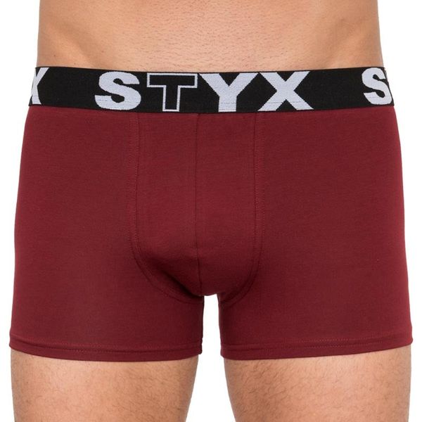 STYX Men's boxers Styx long sports rubber burgundy