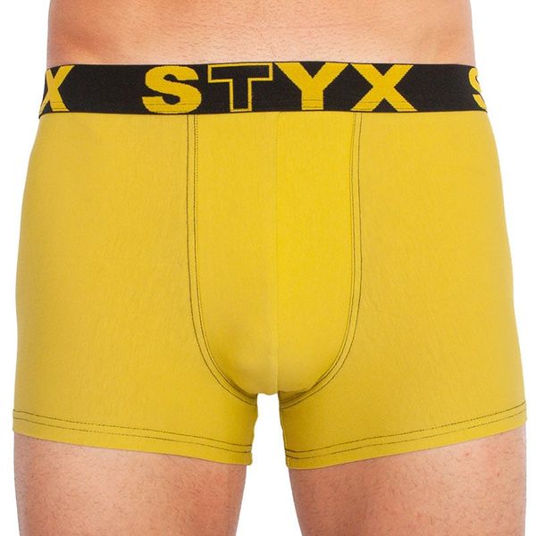 STYX Men's boxers Styx sports rubber green-yellow