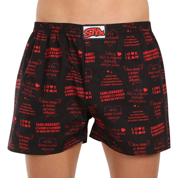 STYX Men's briefs Styx art classic rubber oversized Valentine's Day texty