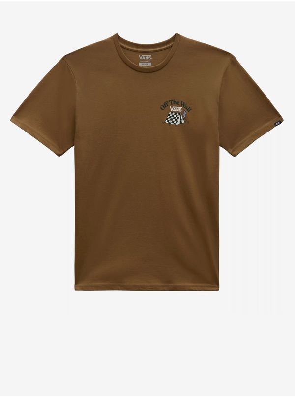 Vans Men's brown T-shirt with print VANS Camp Site - Men's
