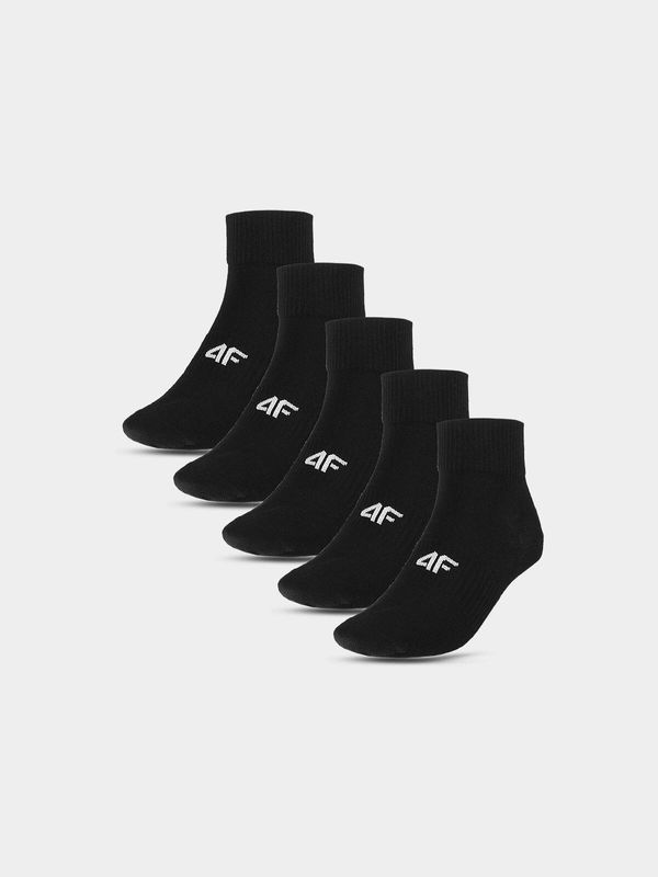 4F Men's Casual Socks Above the Ankle (5pack) 4F - Black