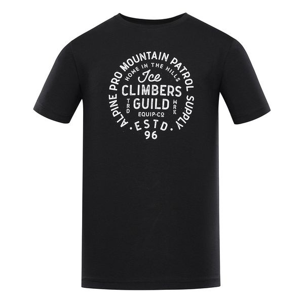 ALPINE PRO Men's cotton T-shirt ALPINE PRO GARIM black variant pb