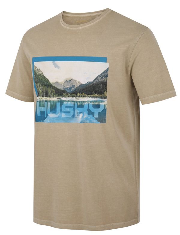 HUSKY Men's cotton T-shirt HUSKY Tee Lake M beige