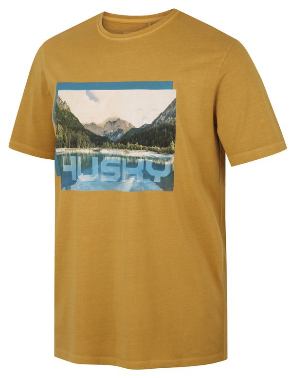 HUSKY Men's cotton T-shirt HUSKY Tee Lake M mustard