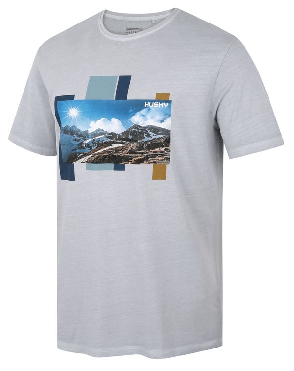 HUSKY Men's cotton T-shirt HUSKY Tee Skyline M light grey