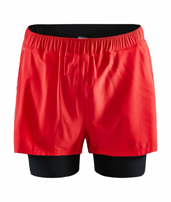 Craft Men's Craft ADV Essence 2-in-1 Shorts - Red, S
