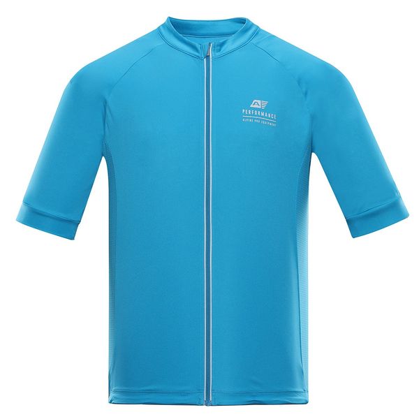 ALPINE PRO Men's cycling jersey ALPINE PRO SAGEN neon atomic blue