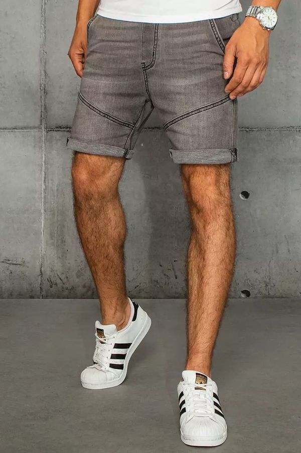 DStreet Men's Dstreet Denim Shorts Light Grey