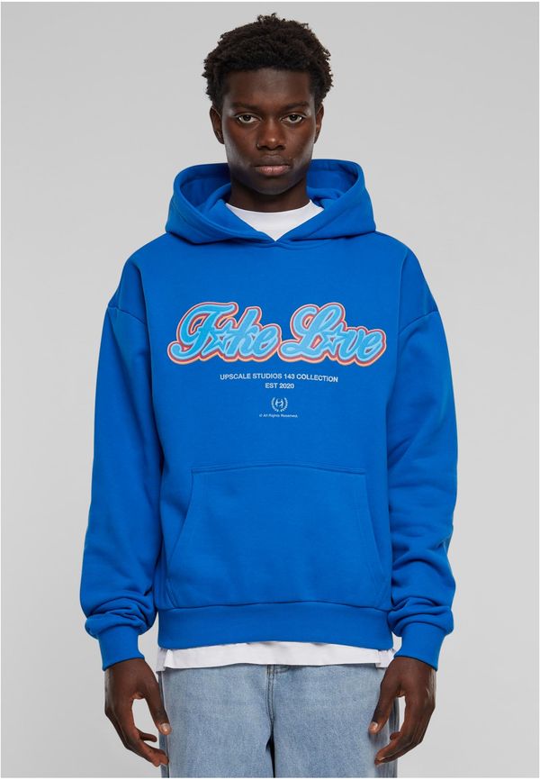 Mister Tee Men's F*ke L*ve Ultra Heavy Oversize Sweatshirt - Blue