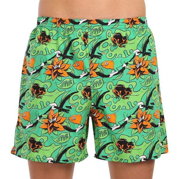 STYX Men's home boxer shorts with pockets Styx tropic