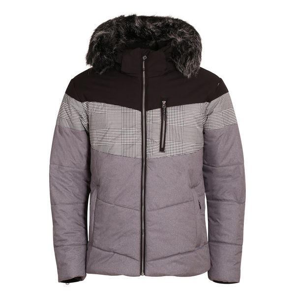 ALPINE PRO Men's jacket with membrane PTX ALPINE PRO SAPTAH gray