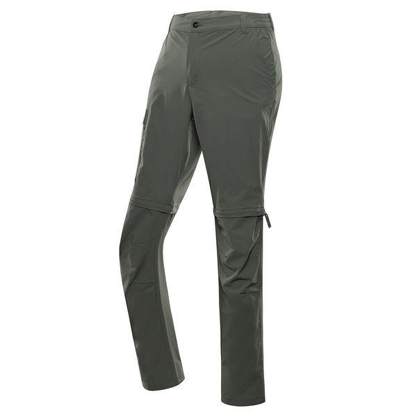 ALPINE PRO Men's pants with impregnation and detachable legs. ALPINE PRO NESC olivine