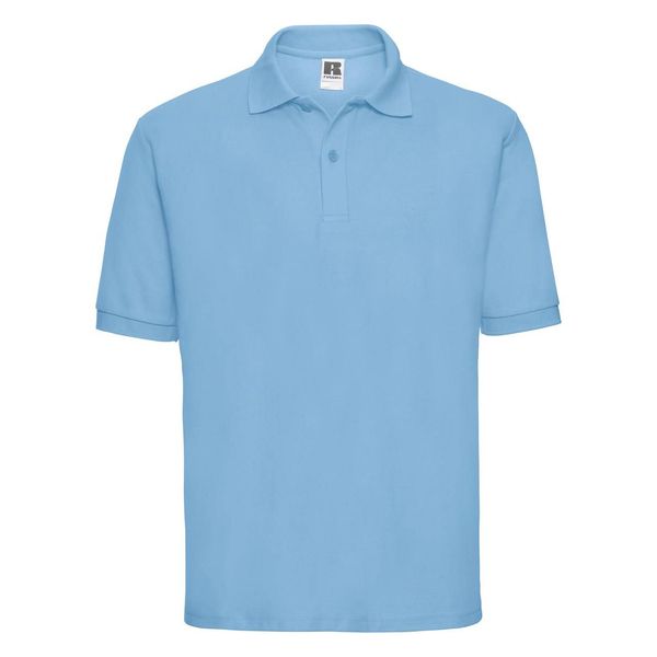 RUSSELL Men's Polycotton Polo Russell Blue T-Shirt