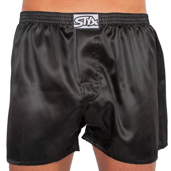 STYX Men's shorts Styx classic rubber satin black