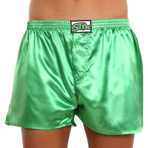 STYX Men's shorts Styx classic rubber satin dark green