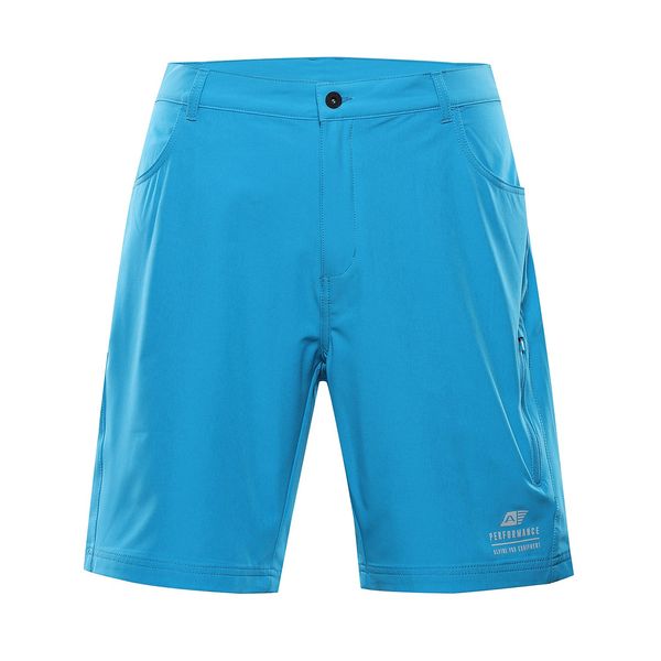 ALPINE PRO Men's softshell shorts ALPINE PRO COL neon atomic blue