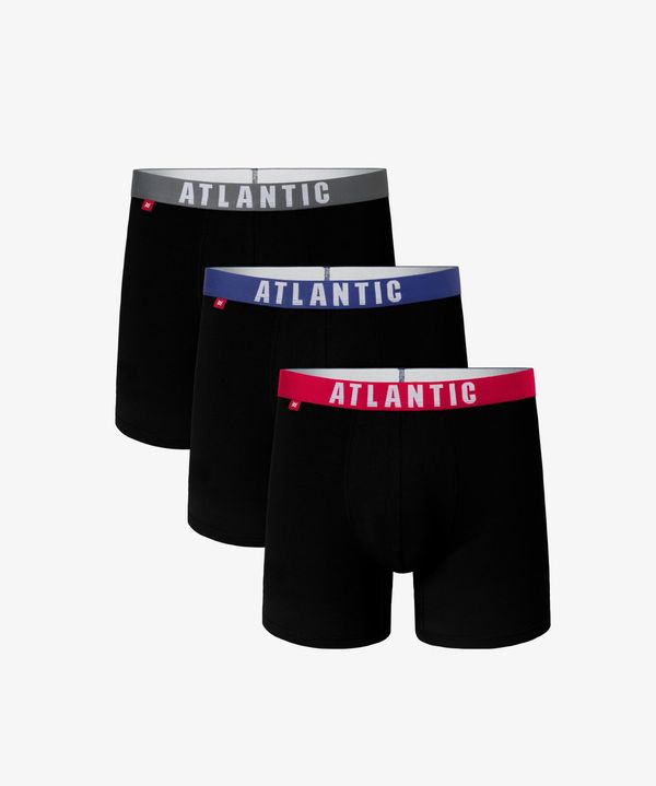 Atlantic Men's Sport Boxers ATLANTIC 3Pack - black