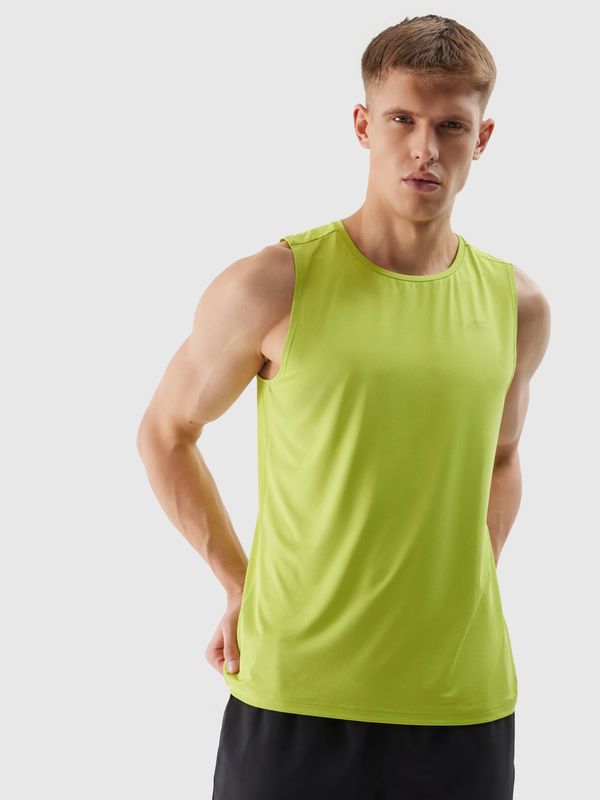 4F Men's sports tank top regular made of recycled 4F materials - juicy green