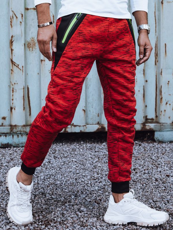 DStreet Men's sweatpants - red Dstreet