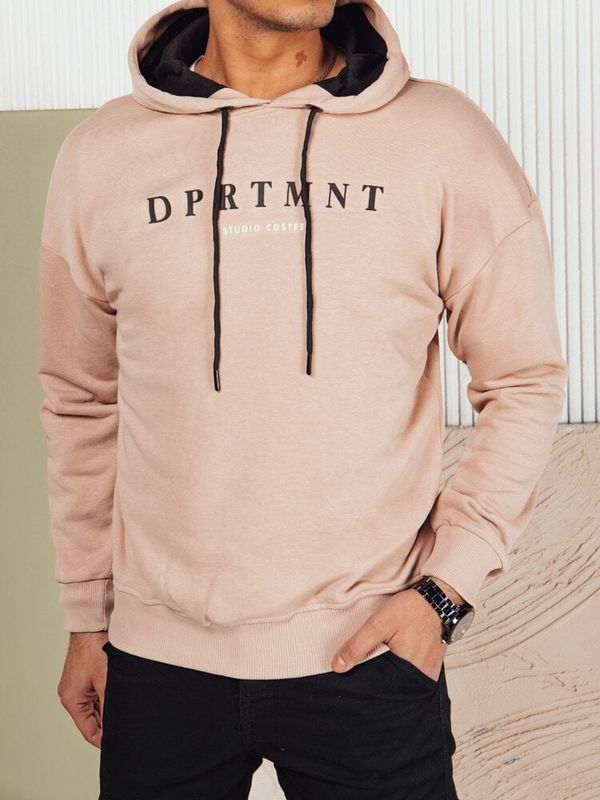 DStreet Men's sweatshirt with beige print Dstreet