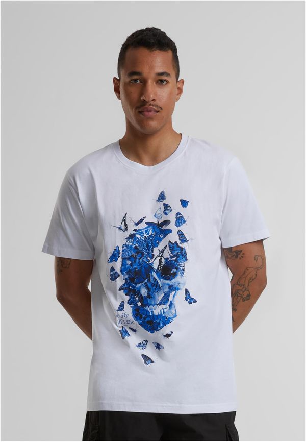 Mister Tee Men's T-shirt Butterfly Skull - white