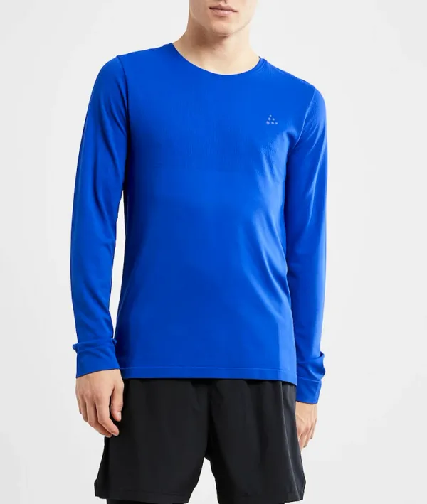 Craft Men's T-Shirt Craft Fuseknit Light LS Blue XL