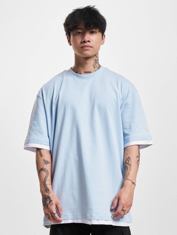 DEF Men's T-shirt DEF Visible Layer - light blue/white