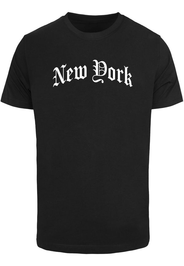 MT Men Men's T-shirt New York Wording - black
