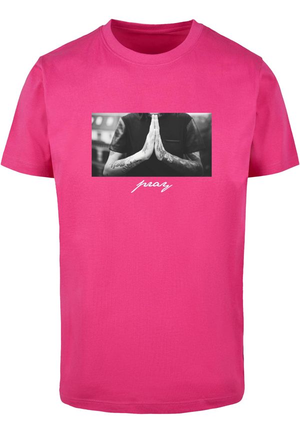 Mister Tee Men's T-shirt Pray pink