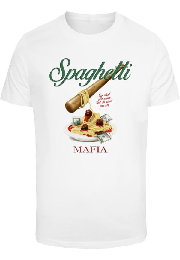 MT Men Men's T-shirt Spaghetti Mafia - white