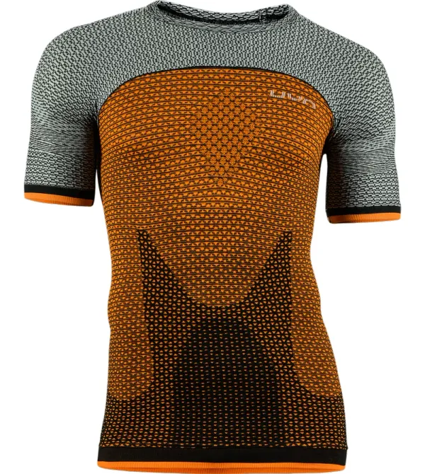 UYN Men's T-shirt UYN Running Alpha OW - orange-grey, S