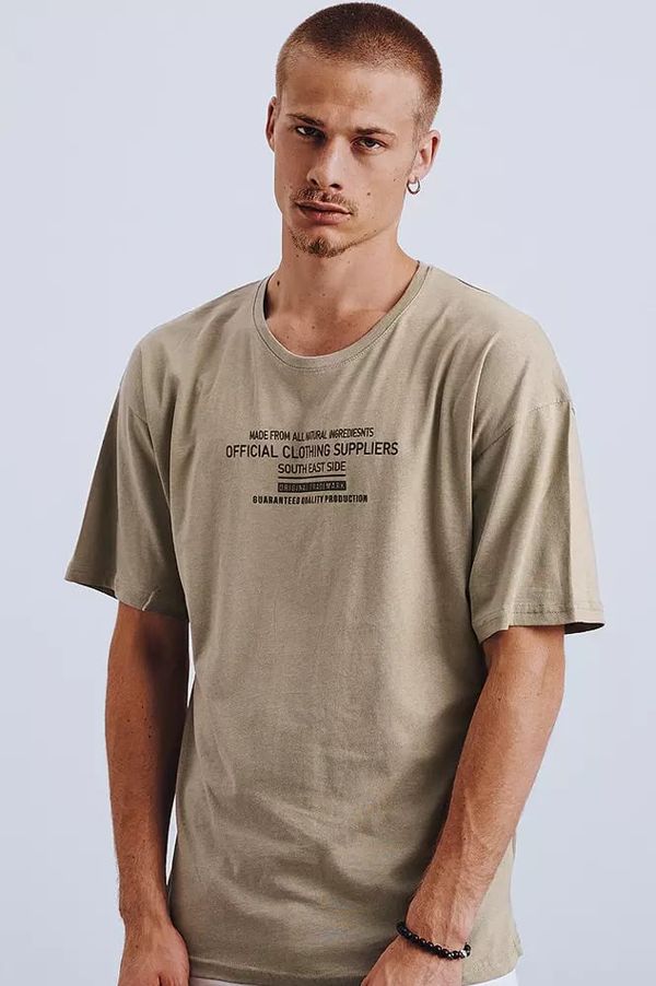 DStreet Men's T-shirt with khaki print Dstreet