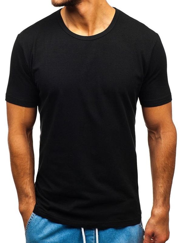 Kesi Men's T-shirt without print T1280 - black,