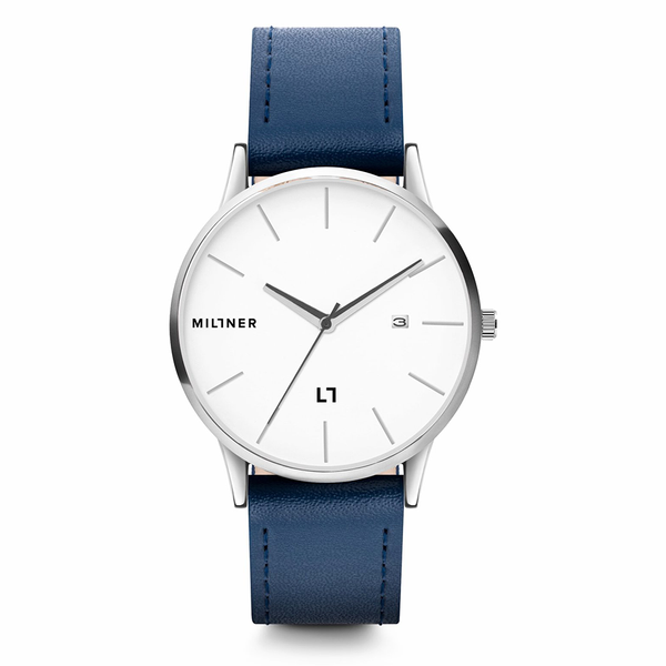 Millner Men's Watch with Blue Millner Rodney Leather Belt