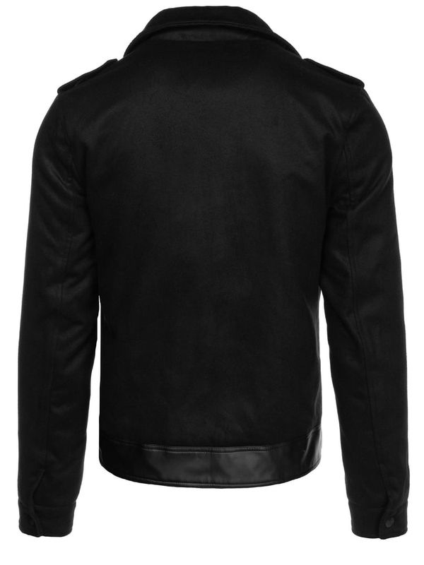 DStreet Men's winter jacket ramoneska black Dstreet