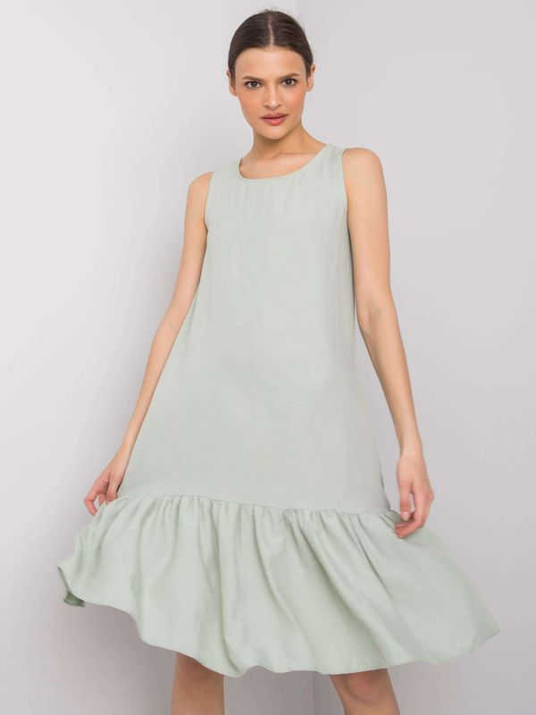 Fashionhunters Mint dress with ruffle Jossie RUE PARIS