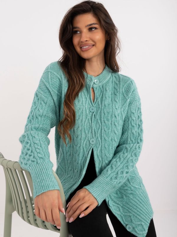 Fashionhunters Mint women's cardigan