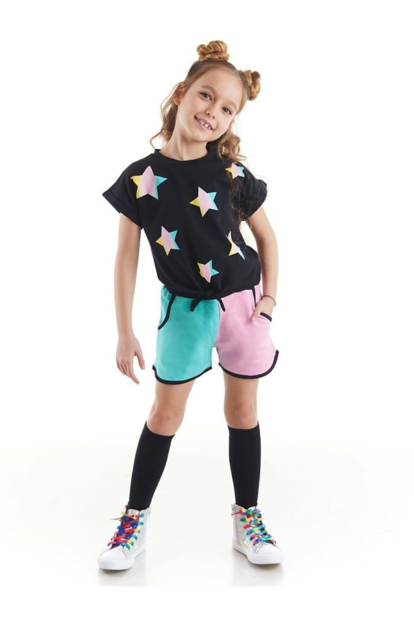 mshb&g mshb&g Colorful Star Girls Kids T-shirt Shorts Set