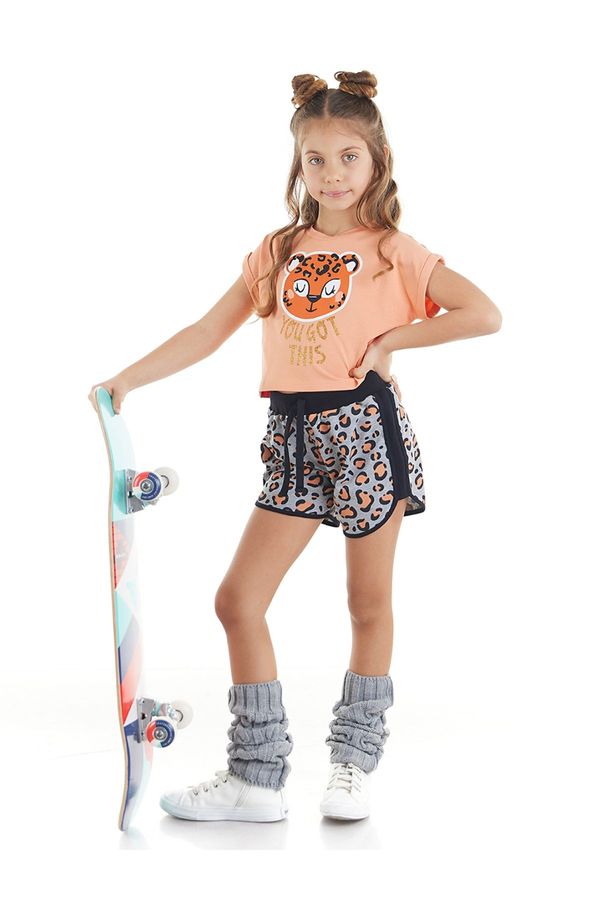 mshb&g mshb&g Leopard Girl's Crop Top Shorts Set