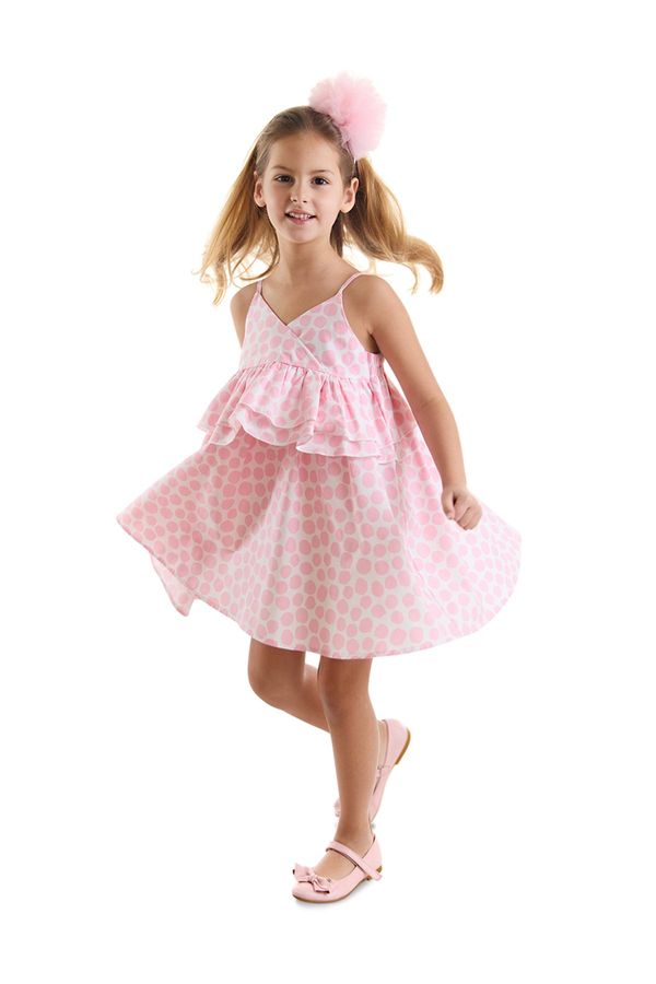 mshb&g mshb&g Pink Polka Dot Girl Poplin Dress