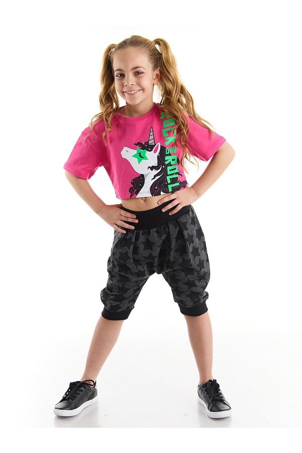 mshb&g mshb&g R&r Unicorn Girls' T-shirt Capri Shorts Set