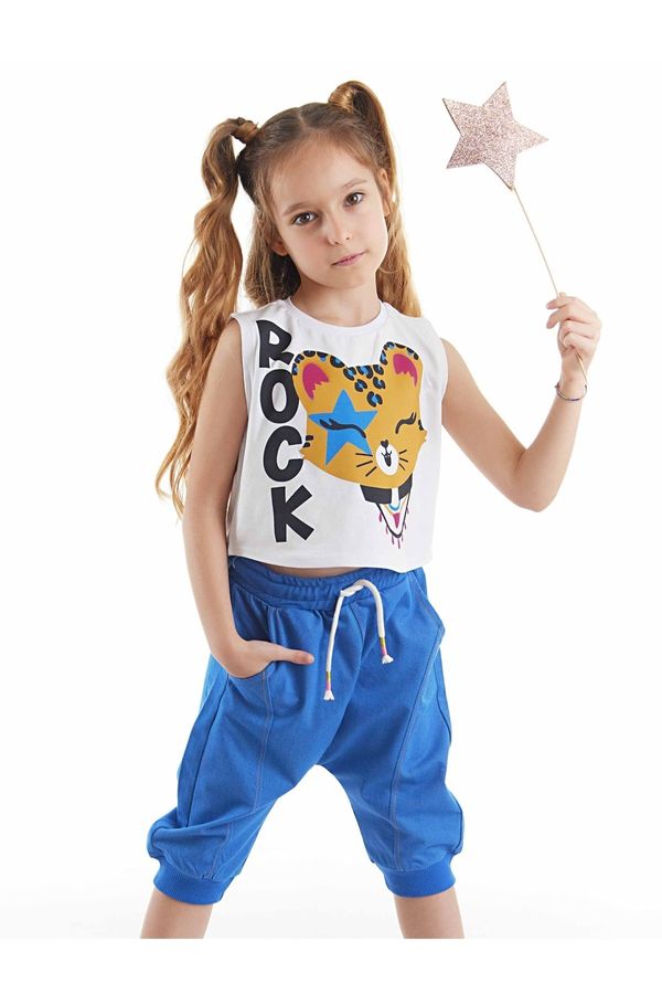 mshb&g mshb&g Rocker Leo Girls T-shirt Capri Shorts Set