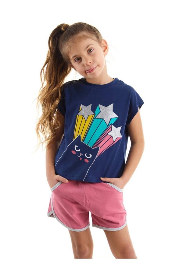 mshb&g mshb&g Starry Cat Girl T-shirt Shorts Set