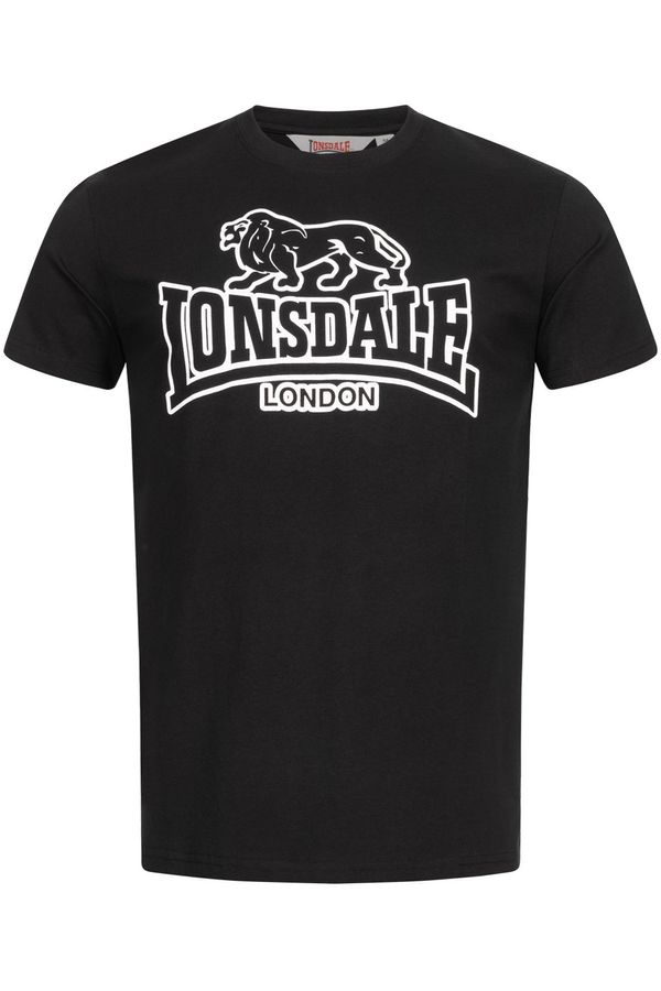 Lonsdale Muška majica Lonsdale 117420-Marl Grey/Black