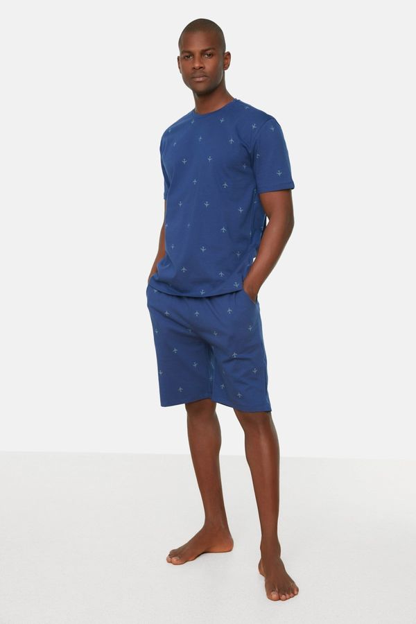 Trendyol Muška pidžama - komplet Trendyol THMSS21PT0923/Navy blue