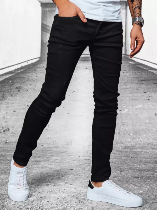 DStreet Muške farmerke DStreet Black Denim