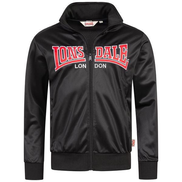 Lonsdale Muški duks Lonsdale 117158-Black/Dark Red/Silver Grey