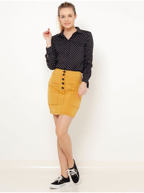 CAMAIEU Mustard sheath skirt CAMAIEU - Women